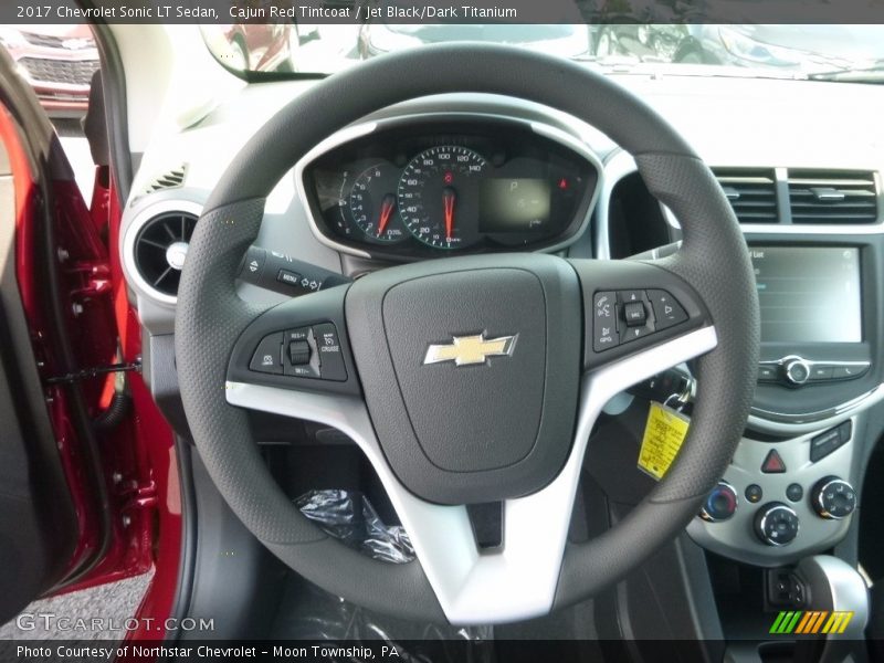 Cajun Red Tintcoat / Jet Black/Dark Titanium 2017 Chevrolet Sonic LT Sedan