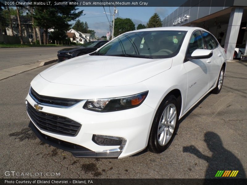 Summit White / Dark Atmosphere/Medium Ash Gray 2016 Chevrolet Malibu LT