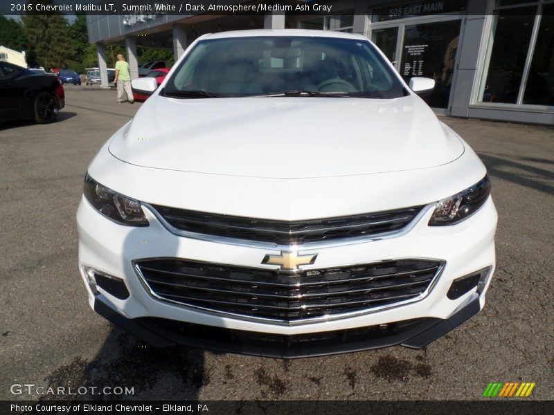 Summit White / Dark Atmosphere/Medium Ash Gray 2016 Chevrolet Malibu LT