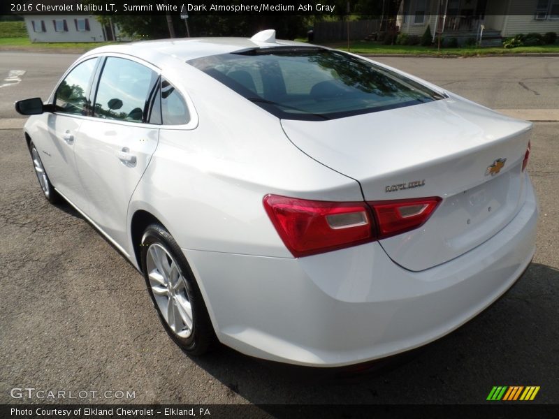 Summit White / Dark Atmosphere/Medium Ash Gray 2016 Chevrolet Malibu LT