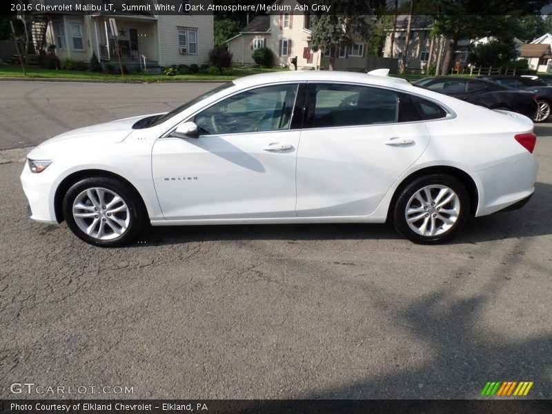 Summit White / Dark Atmosphere/Medium Ash Gray 2016 Chevrolet Malibu LT