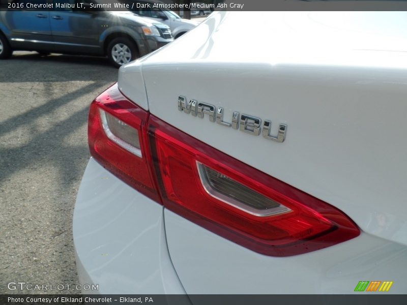 Summit White / Dark Atmosphere/Medium Ash Gray 2016 Chevrolet Malibu LT