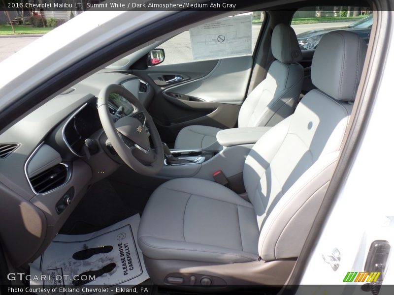 Summit White / Dark Atmosphere/Medium Ash Gray 2016 Chevrolet Malibu LT