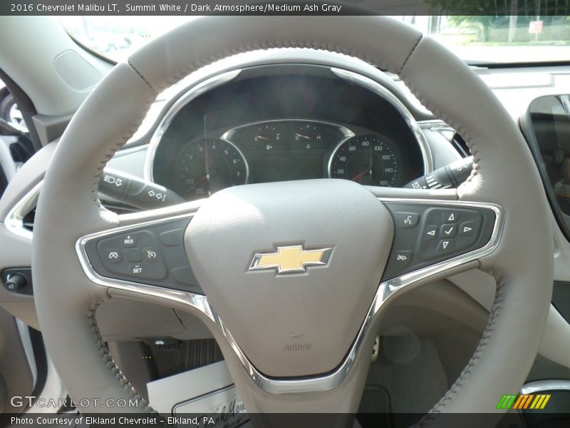 Summit White / Dark Atmosphere/Medium Ash Gray 2016 Chevrolet Malibu LT