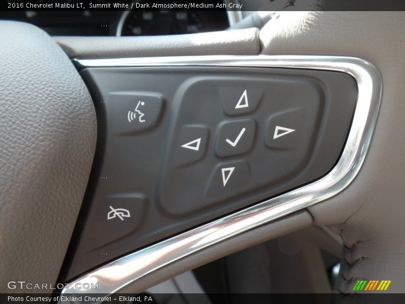 Summit White / Dark Atmosphere/Medium Ash Gray 2016 Chevrolet Malibu LT