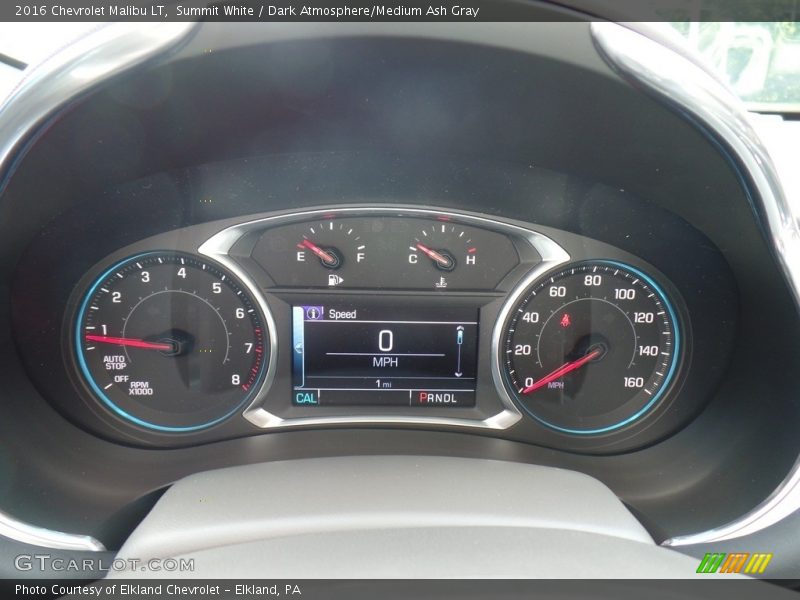 Summit White / Dark Atmosphere/Medium Ash Gray 2016 Chevrolet Malibu LT