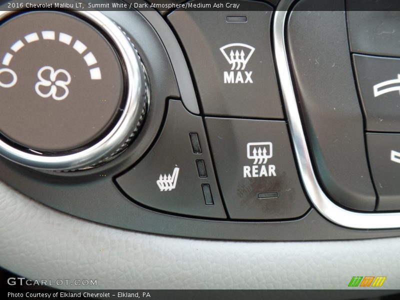 Summit White / Dark Atmosphere/Medium Ash Gray 2016 Chevrolet Malibu LT