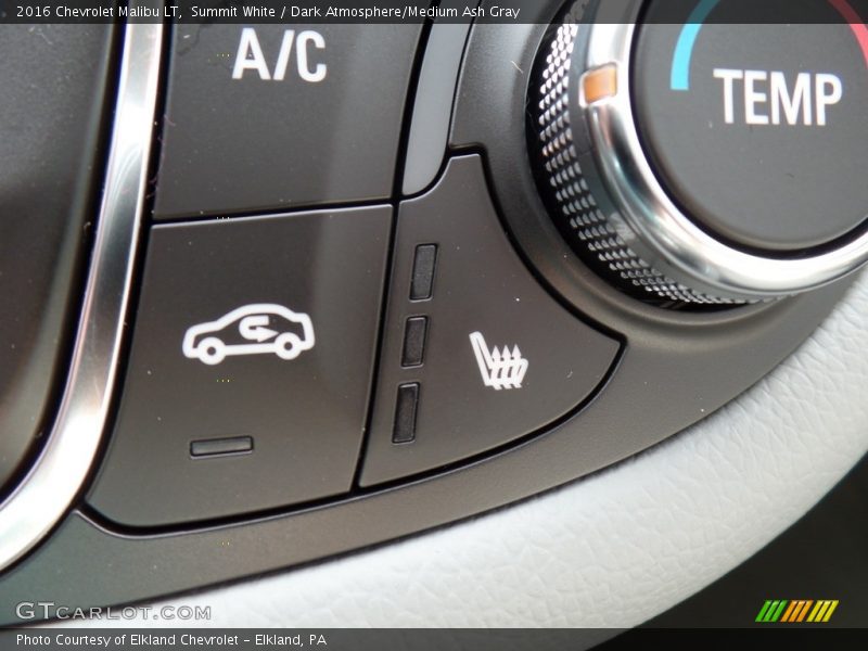 Summit White / Dark Atmosphere/Medium Ash Gray 2016 Chevrolet Malibu LT