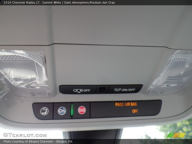 Summit White / Dark Atmosphere/Medium Ash Gray 2016 Chevrolet Malibu LT