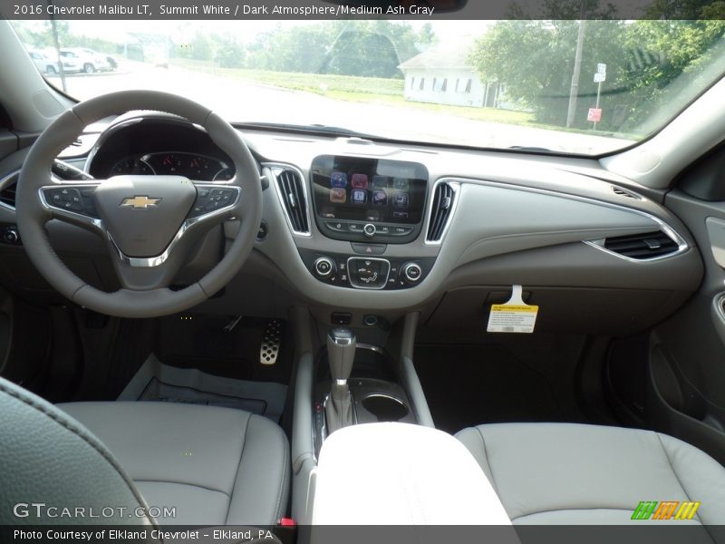 Summit White / Dark Atmosphere/Medium Ash Gray 2016 Chevrolet Malibu LT