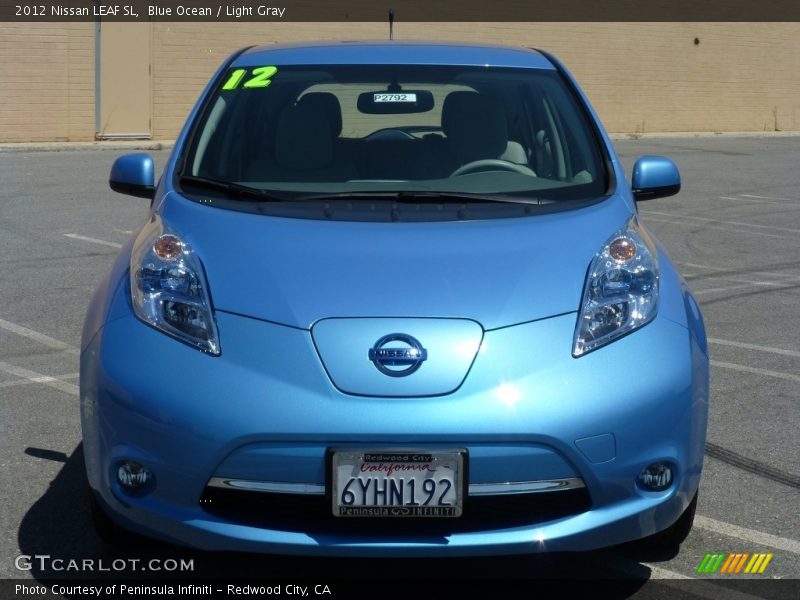 Blue Ocean / Light Gray 2012 Nissan LEAF SL