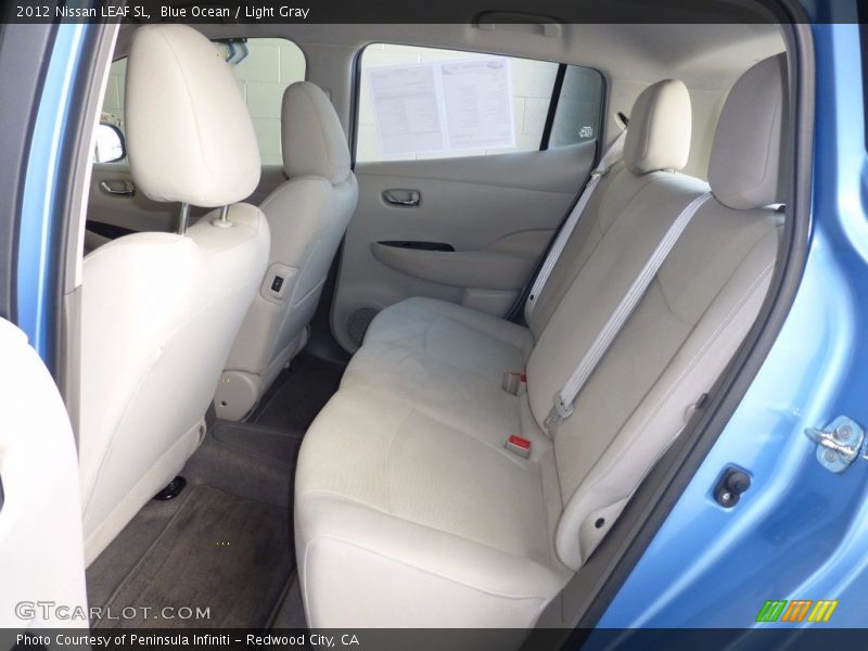 Blue Ocean / Light Gray 2012 Nissan LEAF SL