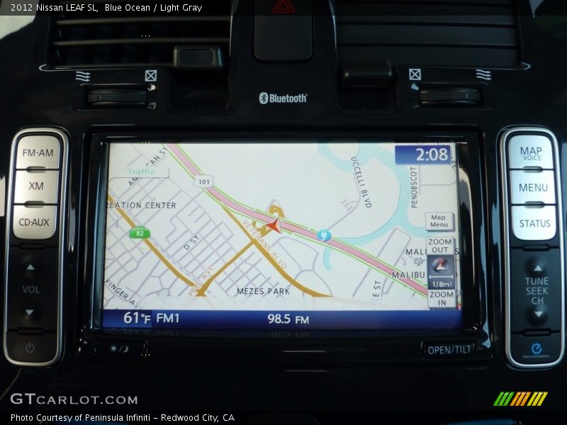 Blue Ocean / Light Gray 2012 Nissan LEAF SL