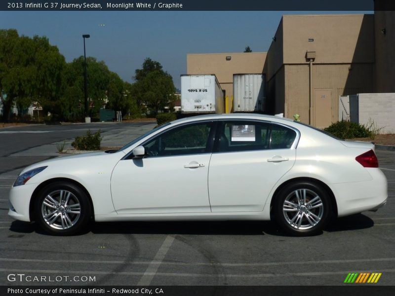 Moonlight White / Graphite 2013 Infiniti G 37 Journey Sedan