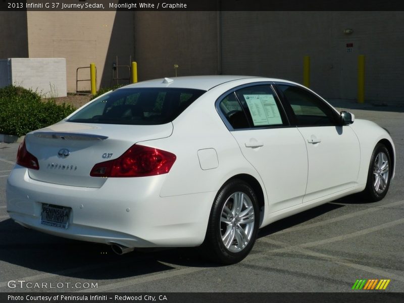 Moonlight White / Graphite 2013 Infiniti G 37 Journey Sedan