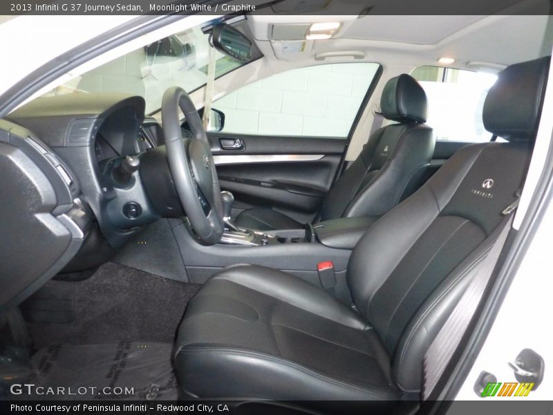 Moonlight White / Graphite 2013 Infiniti G 37 Journey Sedan