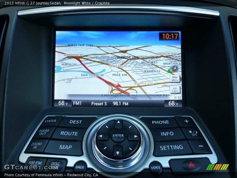 Moonlight White / Graphite 2013 Infiniti G 37 Journey Sedan