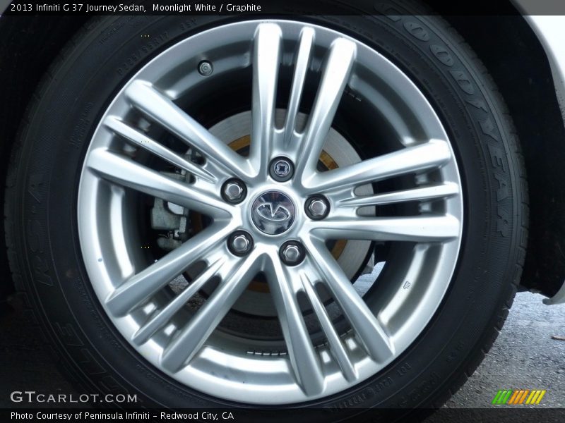 Moonlight White / Graphite 2013 Infiniti G 37 Journey Sedan