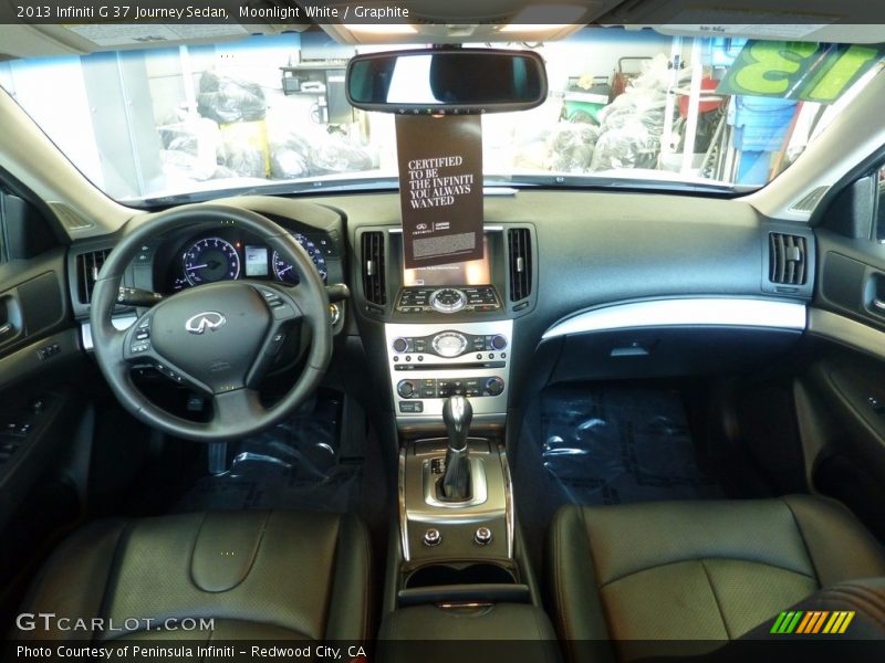 Moonlight White / Graphite 2013 Infiniti G 37 Journey Sedan