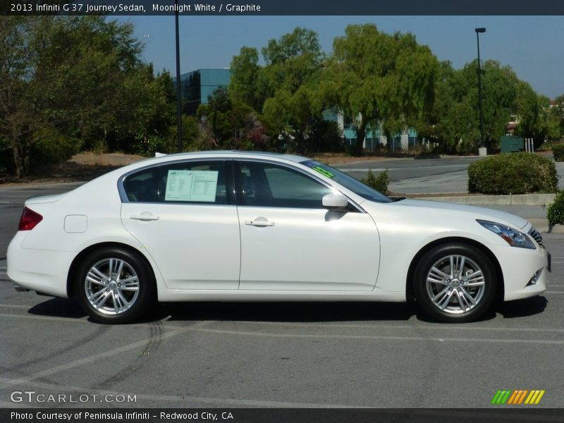 Moonlight White / Graphite 2013 Infiniti G 37 Journey Sedan