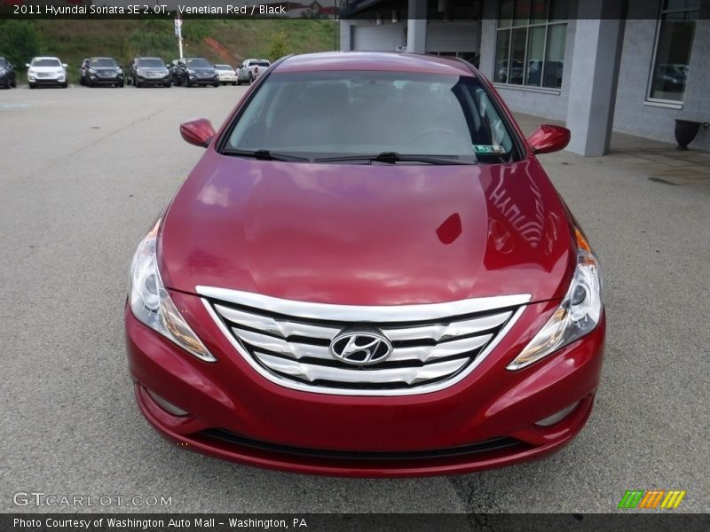 Venetian Red / Black 2011 Hyundai Sonata SE 2.0T