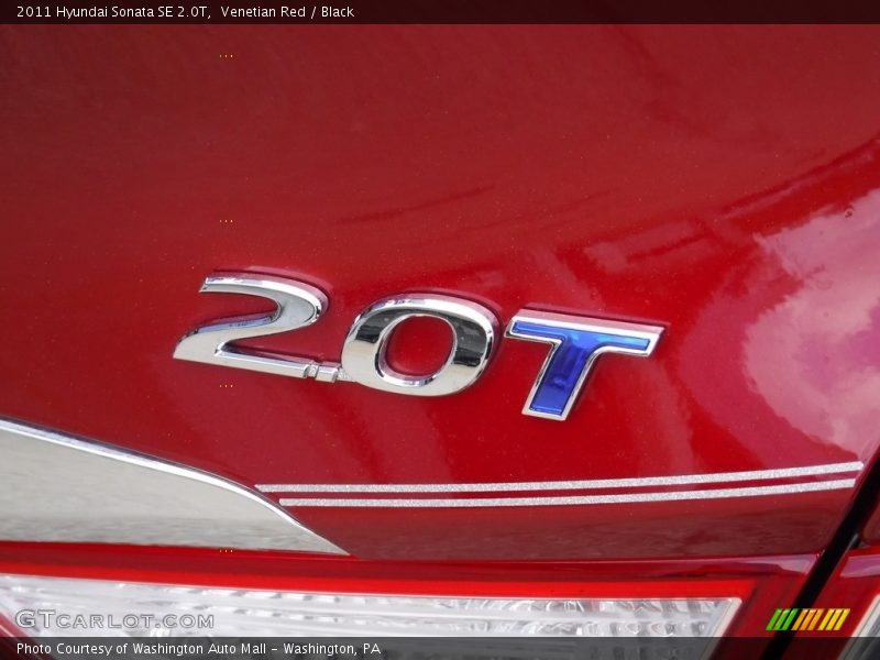 Venetian Red / Black 2011 Hyundai Sonata SE 2.0T