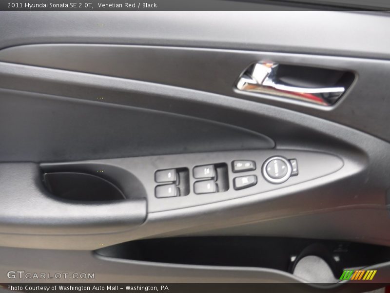 Venetian Red / Black 2011 Hyundai Sonata SE 2.0T