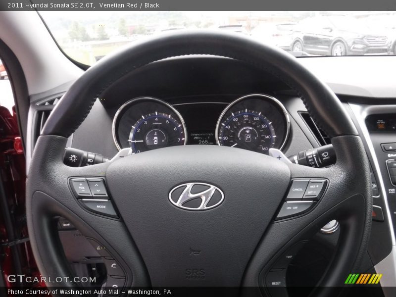 Venetian Red / Black 2011 Hyundai Sonata SE 2.0T