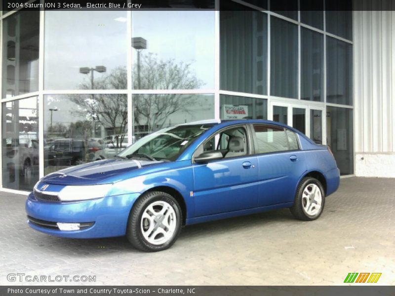 Electric Blue / Grey 2004 Saturn ION 3 Sedan