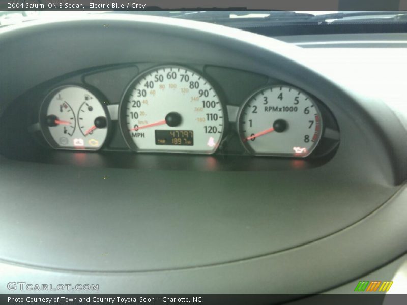 Electric Blue / Grey 2004 Saturn ION 3 Sedan