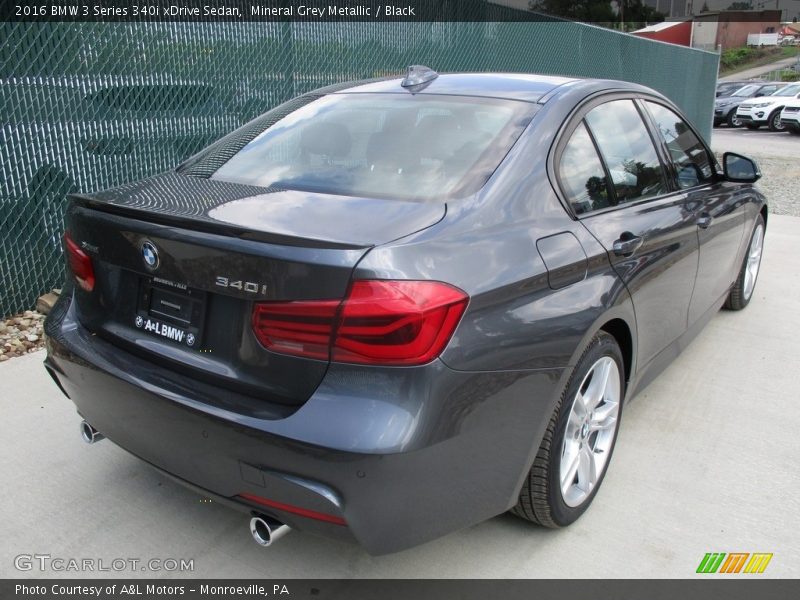 Mineral Grey Metallic / Black 2016 BMW 3 Series 340i xDrive Sedan