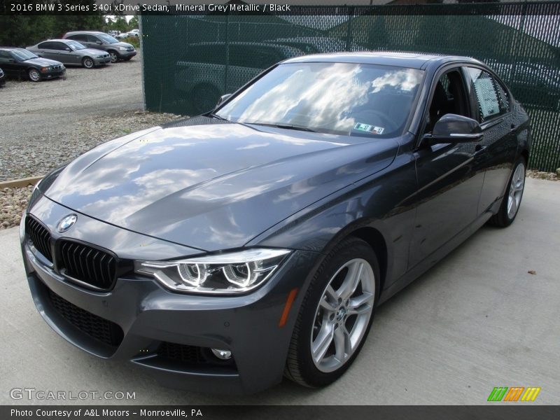 Mineral Grey Metallic / Black 2016 BMW 3 Series 340i xDrive Sedan