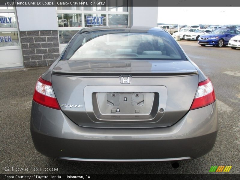 Galaxy Gray Metallic / Gray 2008 Honda Civic LX Coupe