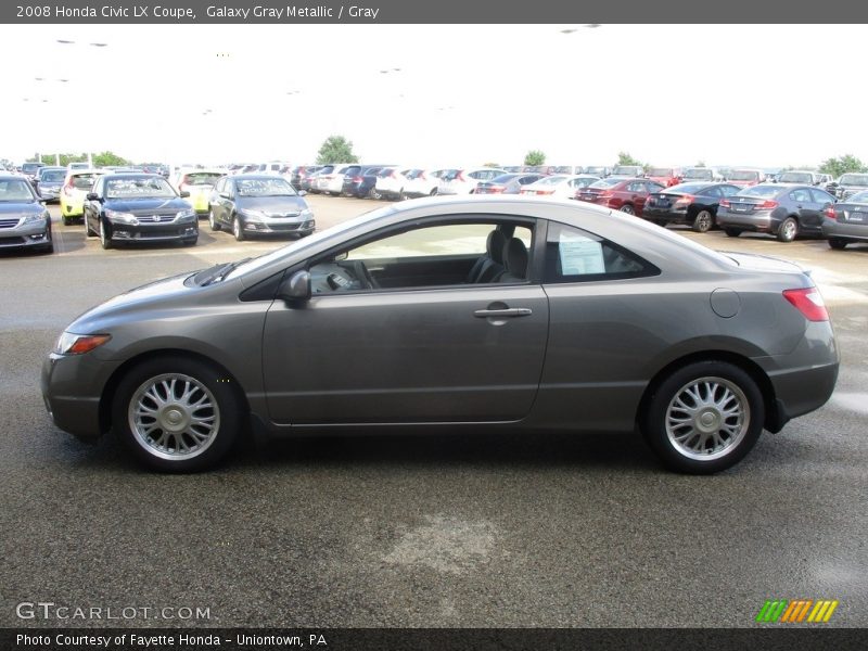 Galaxy Gray Metallic / Gray 2008 Honda Civic LX Coupe
