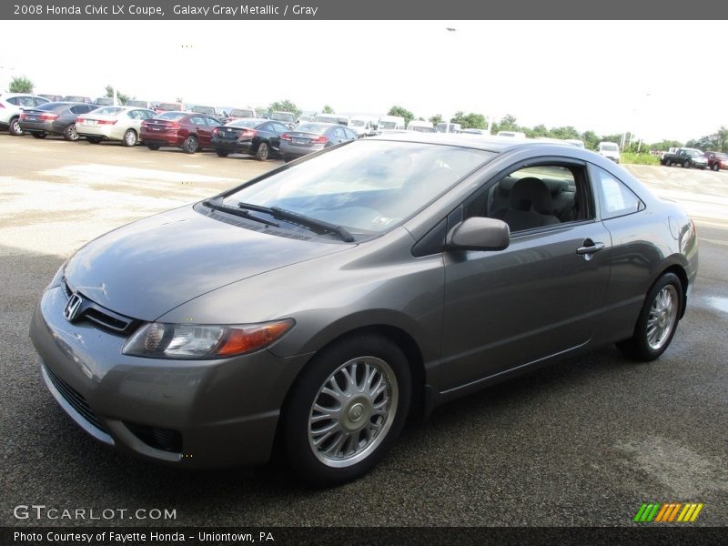 Galaxy Gray Metallic / Gray 2008 Honda Civic LX Coupe