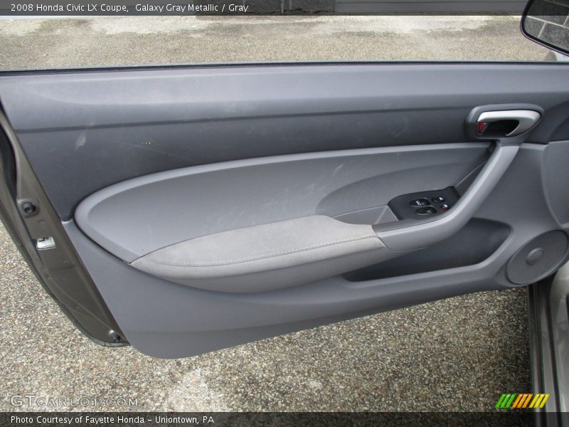 Galaxy Gray Metallic / Gray 2008 Honda Civic LX Coupe