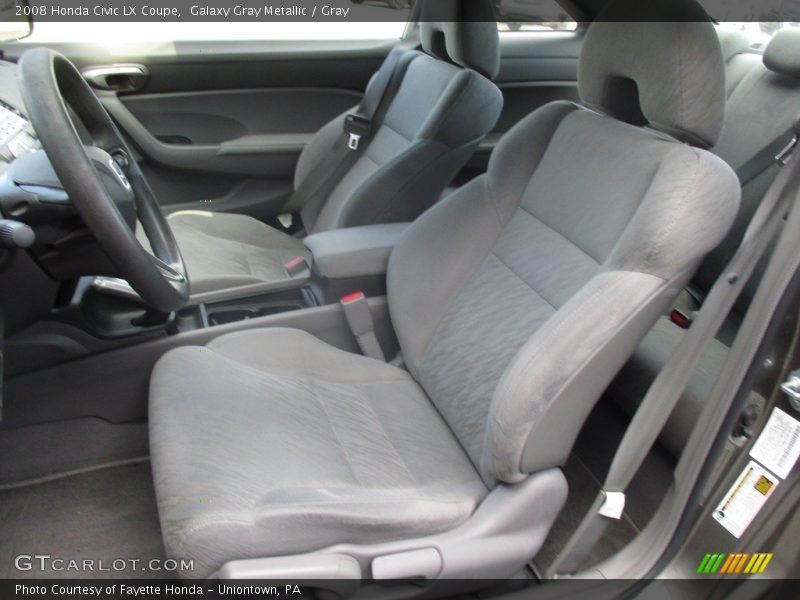 Galaxy Gray Metallic / Gray 2008 Honda Civic LX Coupe