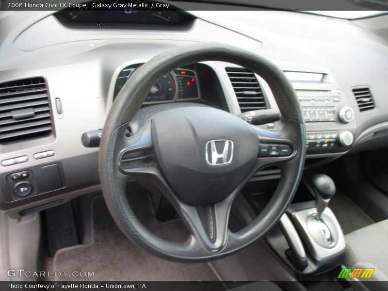 Galaxy Gray Metallic / Gray 2008 Honda Civic LX Coupe