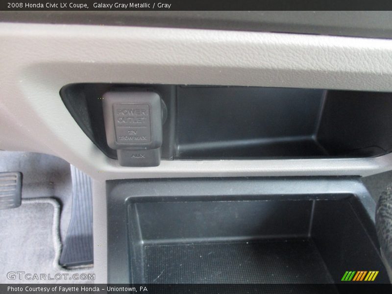 Galaxy Gray Metallic / Gray 2008 Honda Civic LX Coupe