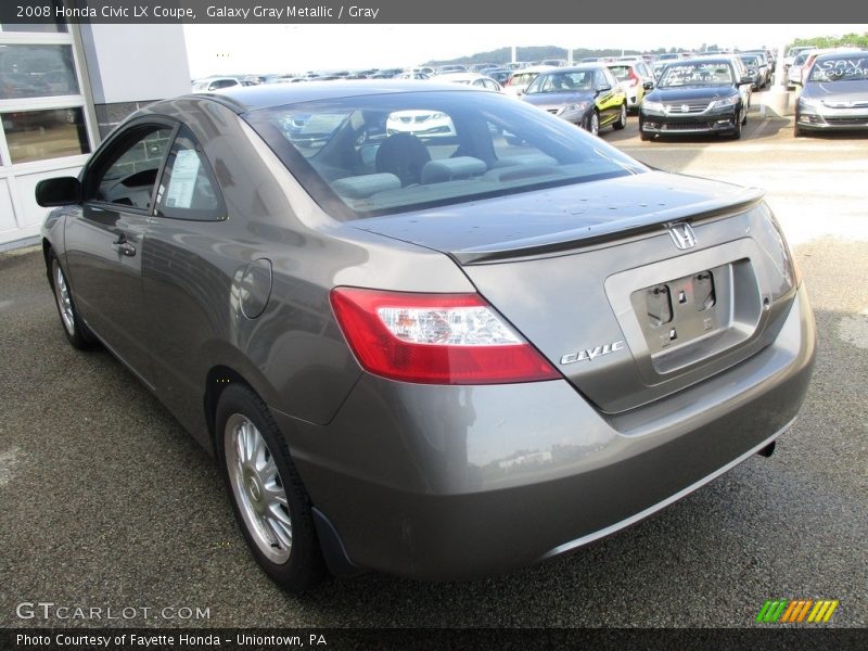 Galaxy Gray Metallic / Gray 2008 Honda Civic LX Coupe