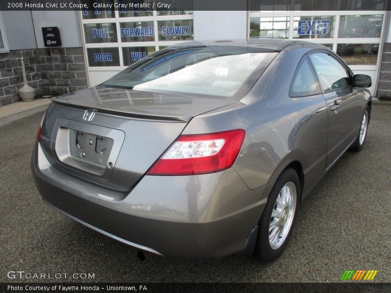 Galaxy Gray Metallic / Gray 2008 Honda Civic LX Coupe