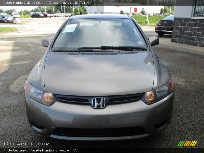 Galaxy Gray Metallic / Gray 2008 Honda Civic LX Coupe