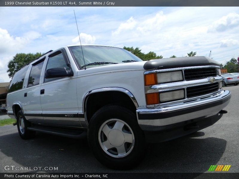 Summit White / Gray 1999 Chevrolet Suburban K1500 LT 4x4