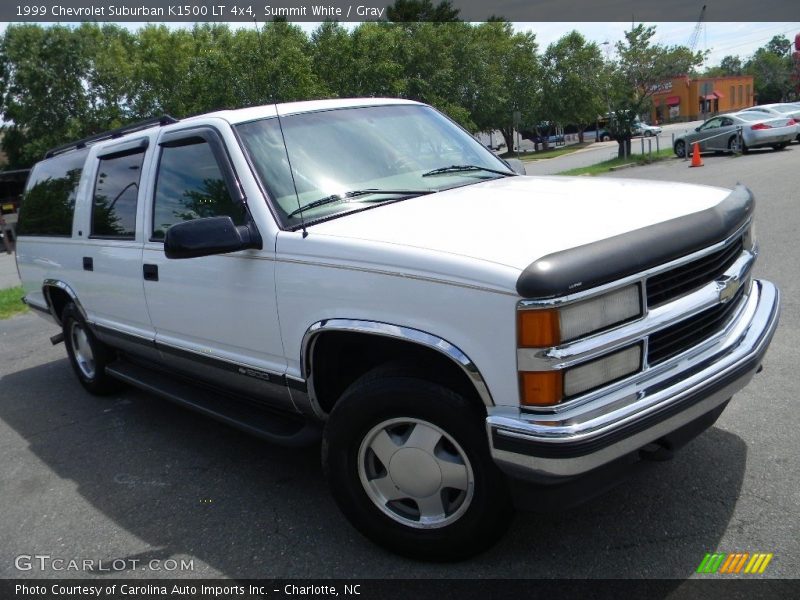 Summit White / Gray 1999 Chevrolet Suburban K1500 LT 4x4