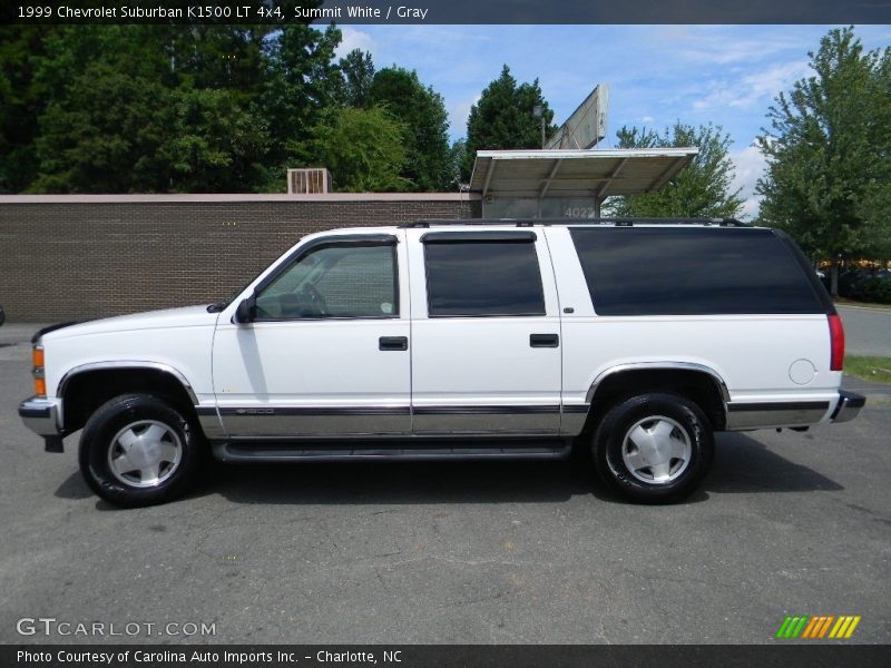 Summit White / Gray 1999 Chevrolet Suburban K1500 LT 4x4