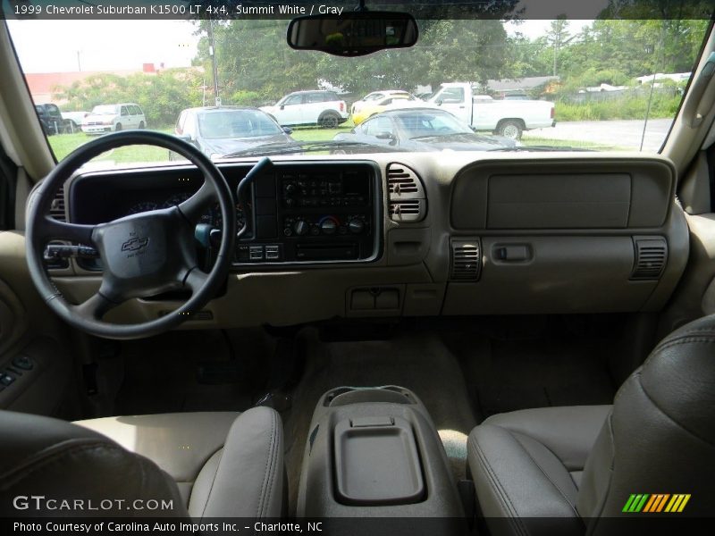 Summit White / Gray 1999 Chevrolet Suburban K1500 LT 4x4