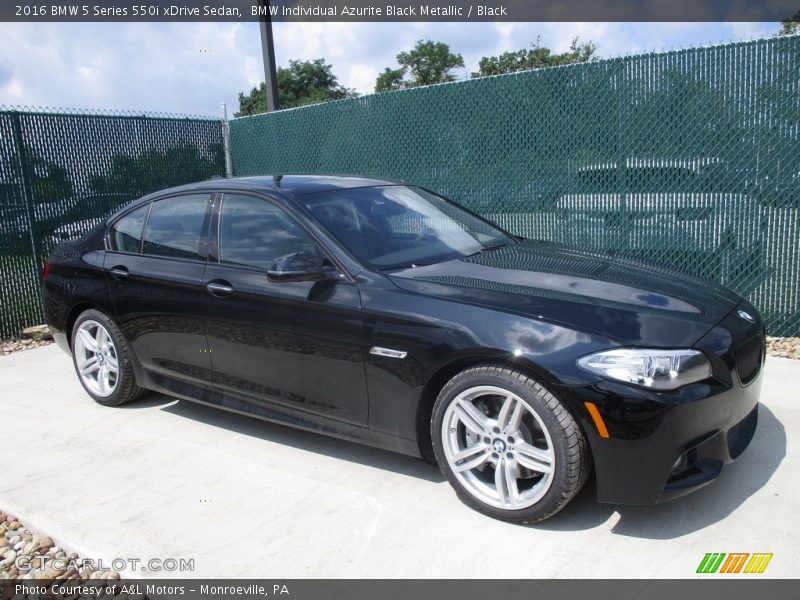 BMW Individual Azurite Black Metallic / Black 2016 BMW 5 Series 550i xDrive Sedan