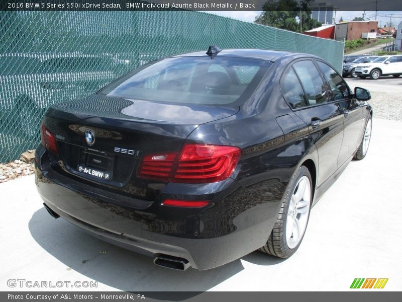 BMW Individual Azurite Black Metallic / Black 2016 BMW 5 Series 550i xDrive Sedan
