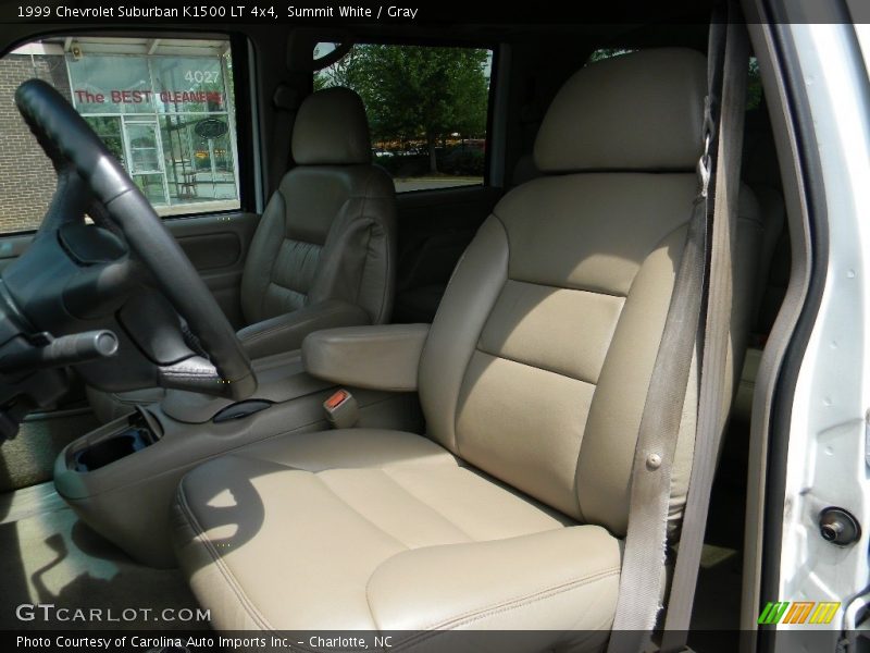 Summit White / Gray 1999 Chevrolet Suburban K1500 LT 4x4