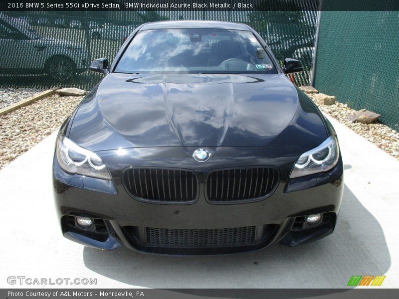 BMW Individual Azurite Black Metallic / Black 2016 BMW 5 Series 550i xDrive Sedan